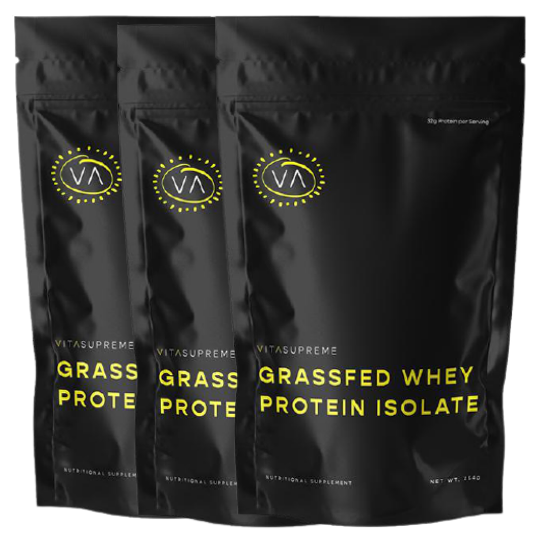 Organic Grass-Fed Whey Protein Isolate (Unflavored) — 6-Pack