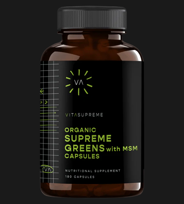 Organic Supreme Greens with MSM Capsules 3-Pack