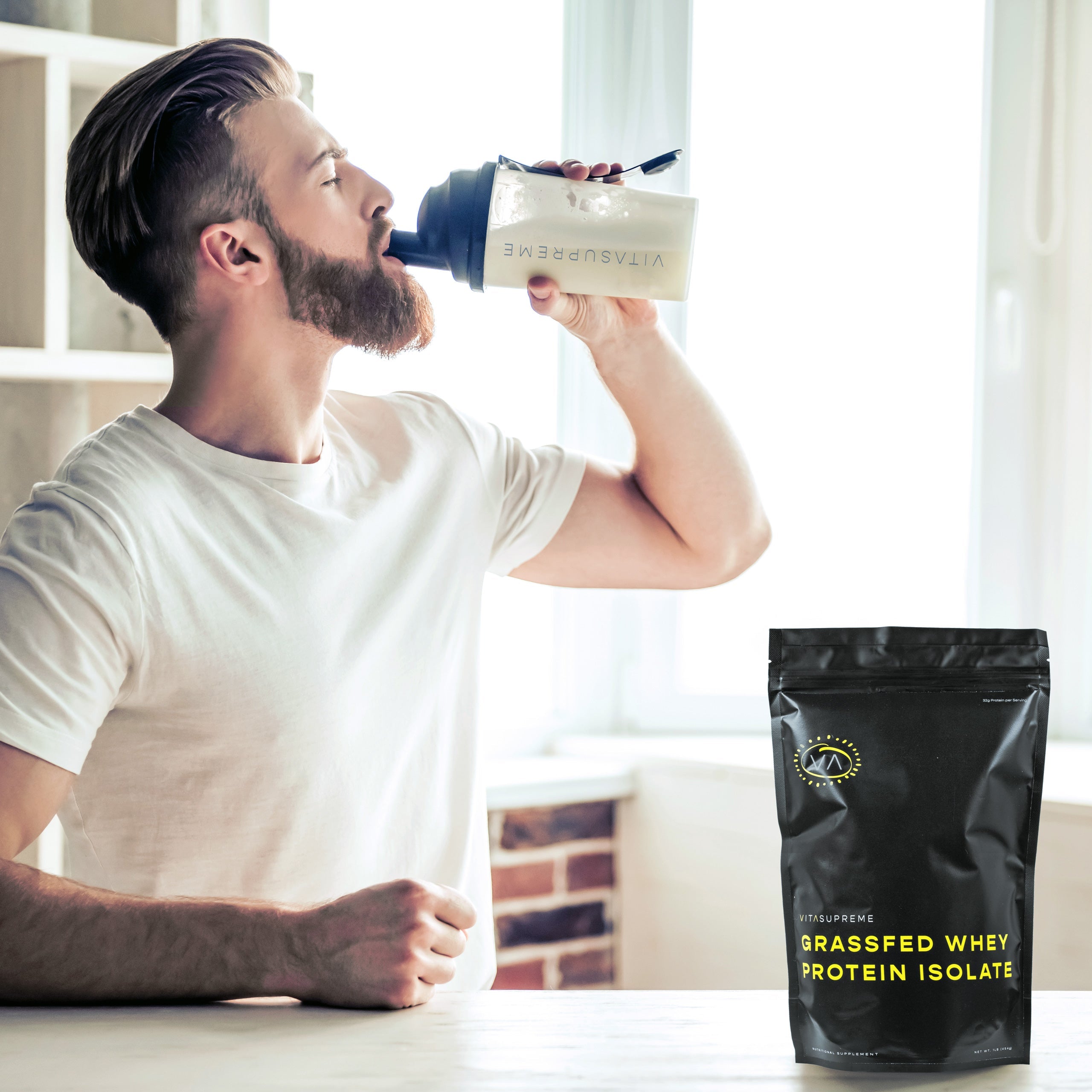 Organic Grass-Fed Whey Protein Isolate (Unflavored) — 3-Pack