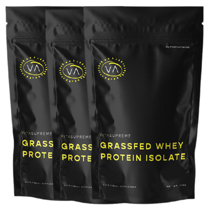 Organic Grass-Fed Whey Protein Isolate (Unflavored) — 2-Pack